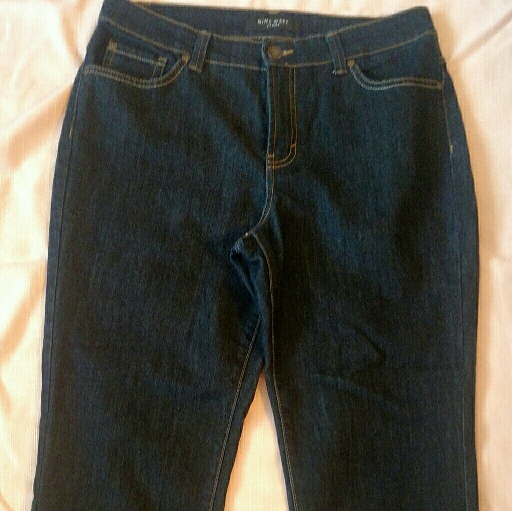 Nine West Cuffed Denim Capri's